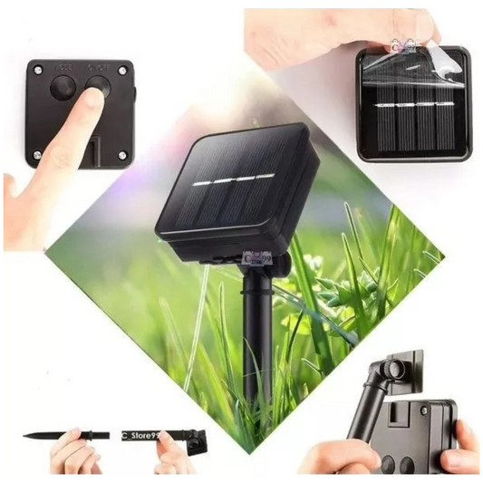 Manguera Solar de Luces Navideñas 10 M