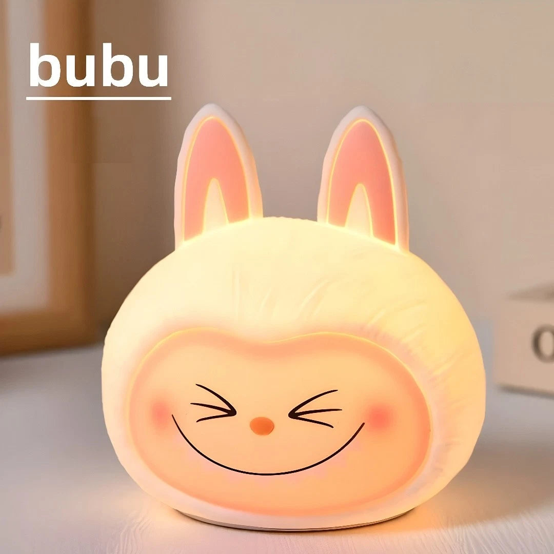 Luz Nocturna Infantil Labubu LED - Lámpara Decorativa para Niños y Bebés