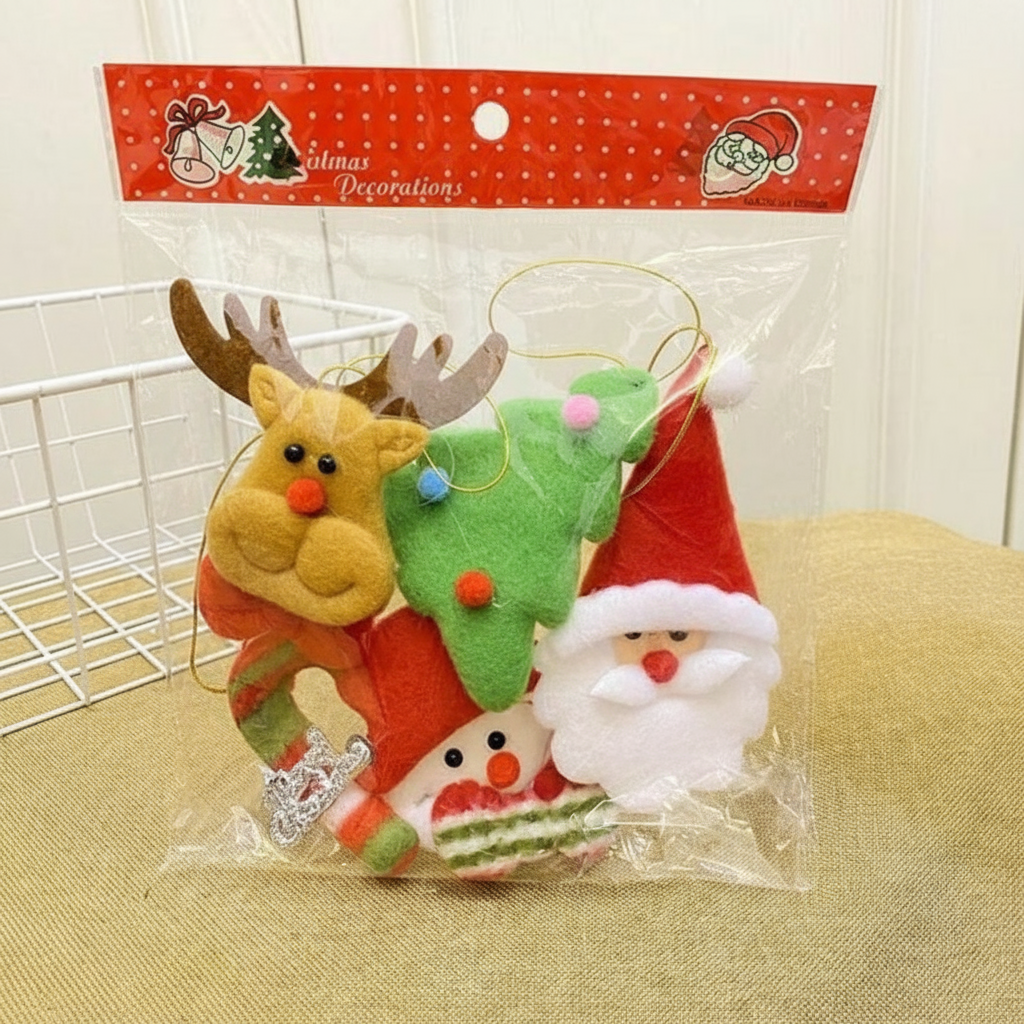 Set de 6 adornos navideños para tu hogar