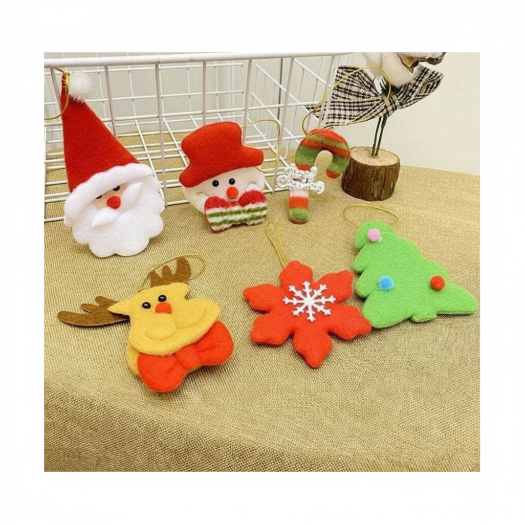 Set de 6 adornos navideños para tu hogar