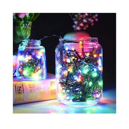 Cadena de luces solares, 100 luces 10 m