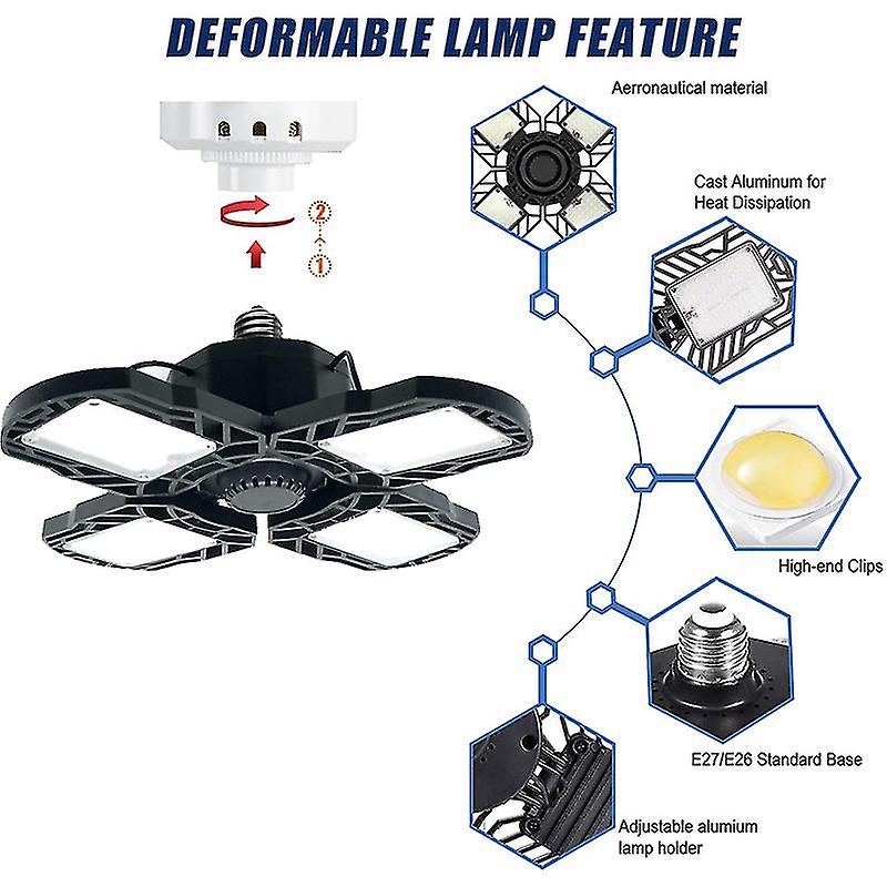 Lámpara Deformable LED para Garaje 120W