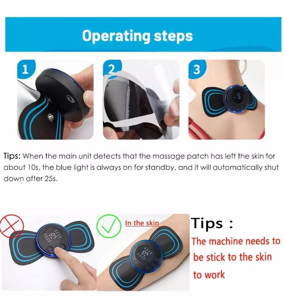 SUPER PACK 5 Mini Masajeadores Eléctricos – Alivio Rápido para Todo el Cuerpo