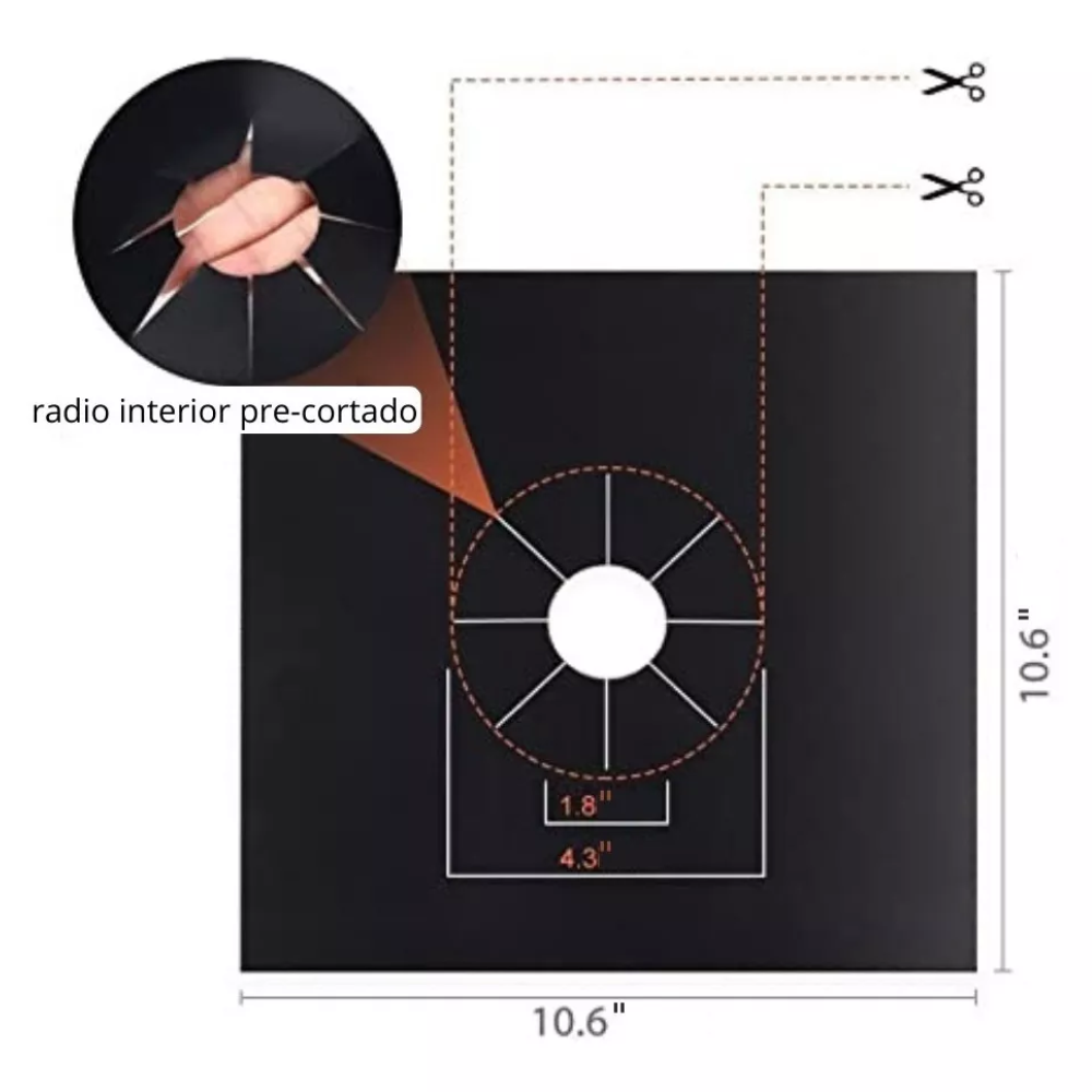 Protectores de Estufa Reutilizables - Pack 4 Unidades