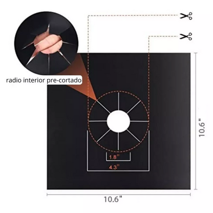 Protectores de Estufa Reutilizables - Pack 4 Unidades
