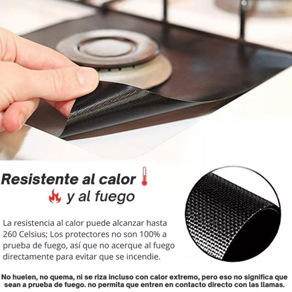 Protectores de Estufa Reutilizables - Pack 4 Unidades