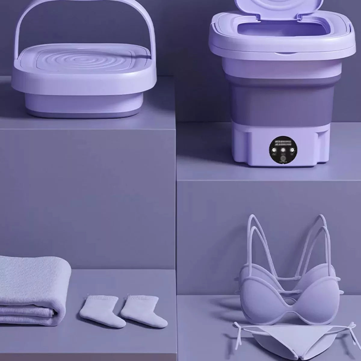 Mini Lavadora Plegable