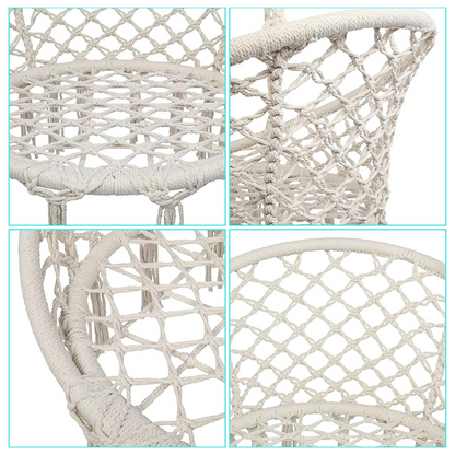 Silla Hamaca Colgante Macramé - Silla Relax Bohemia para Interior y Exterior