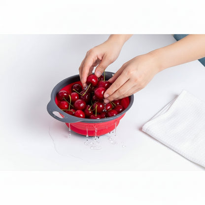 Colador Plegable Silicona - Se Pliega en Segundos | Cocina y Camping