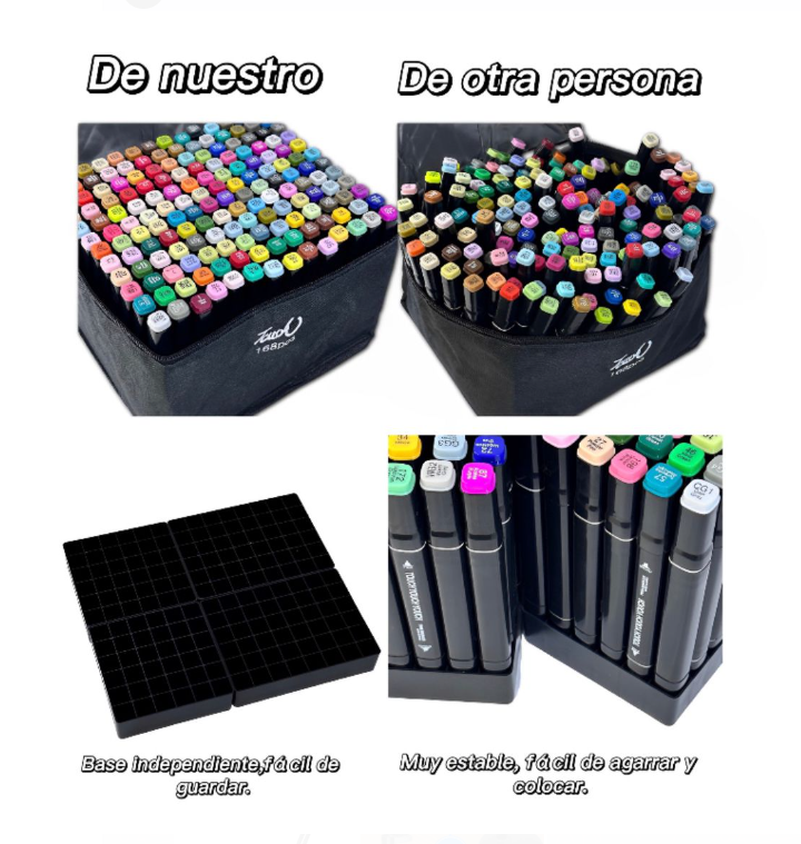 Marcadores Touch Parker 168 Colores Profesionales Doble Punta Chile