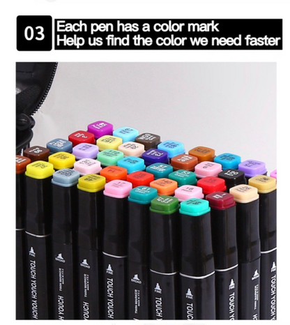 Marcadores Touch Parker 168 Colores Profesionales Doble Punta Chile