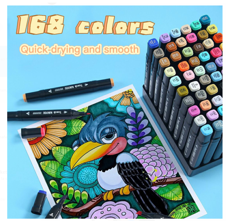 Marcadores Touch Parker 168 Colores Profesionales Doble Punta Chile