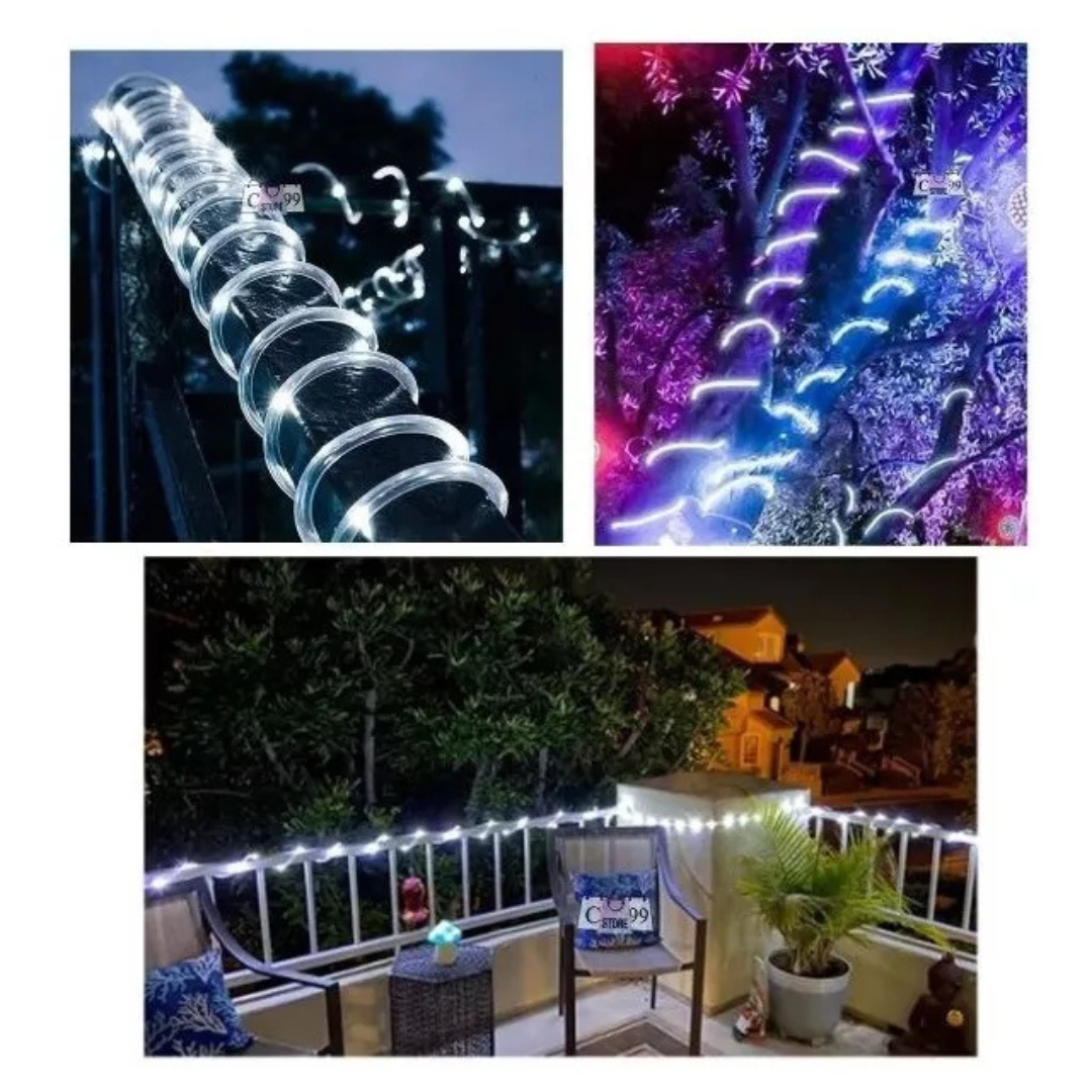 Manguera Solar de Luces Navideñas 10 M