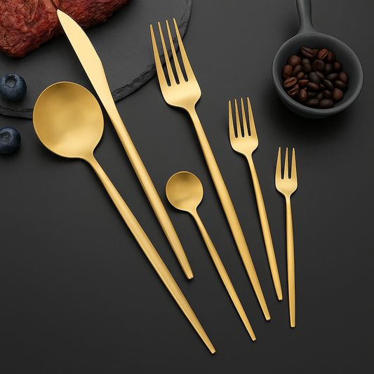 Set de Cubiertos 24 Piezas en Acero Inoxidable