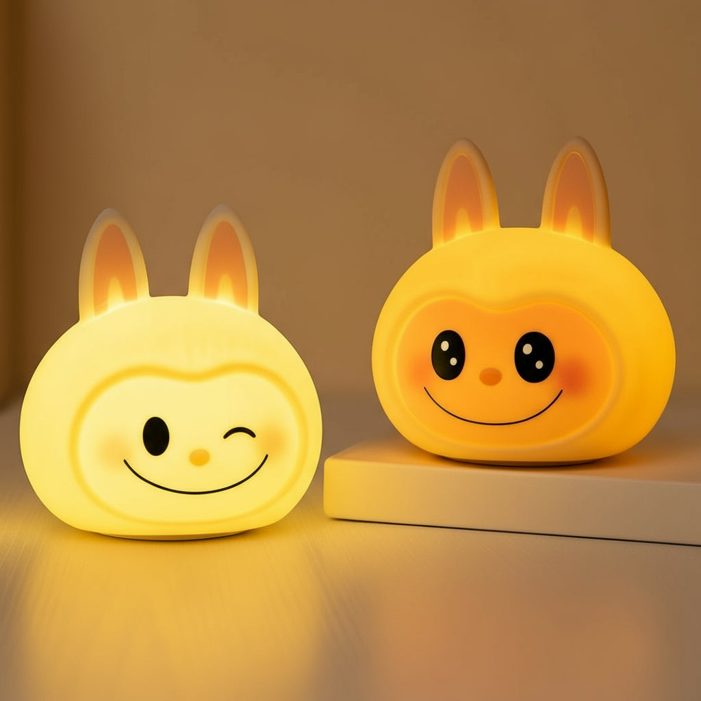 Luz Nocturna Infantil Labubu LED - Lámpara Decorativa para Niños y Bebés