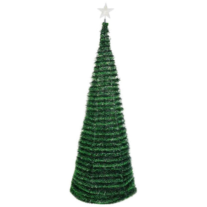 Árbol de Navidad Plegable Espiral 150cm - Se Arma en 10 Segundos | Ahorra Espacio
