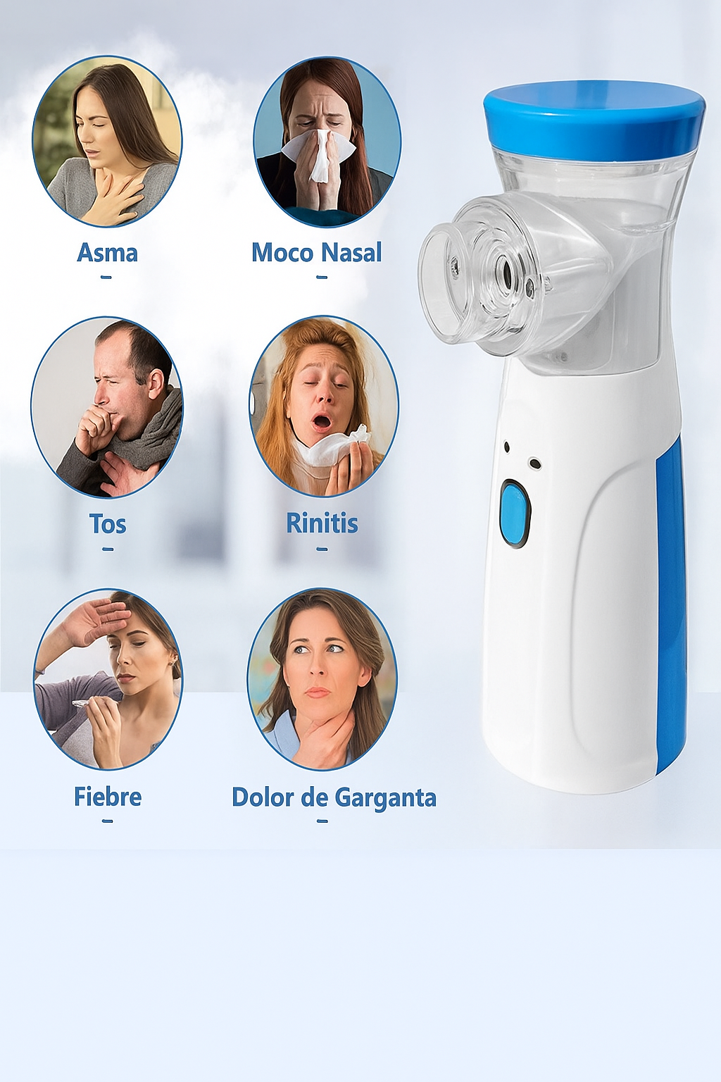 Nebulizador Portátil Para Niños Adultos