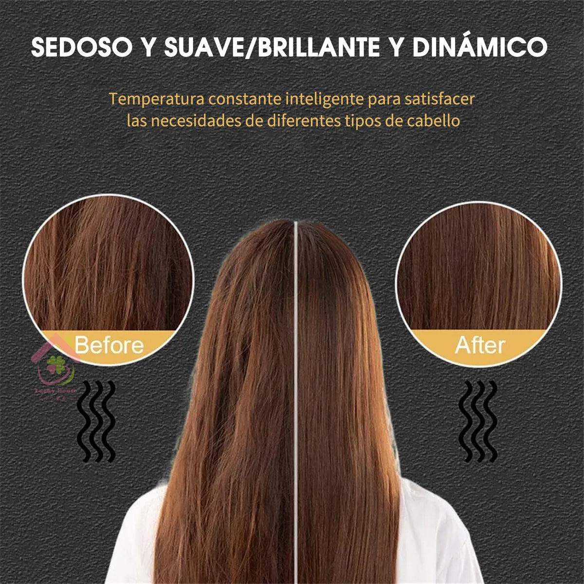 Cepillo Alisador Eléctrico 2 en 1 - Alisa y Peina en Segundos