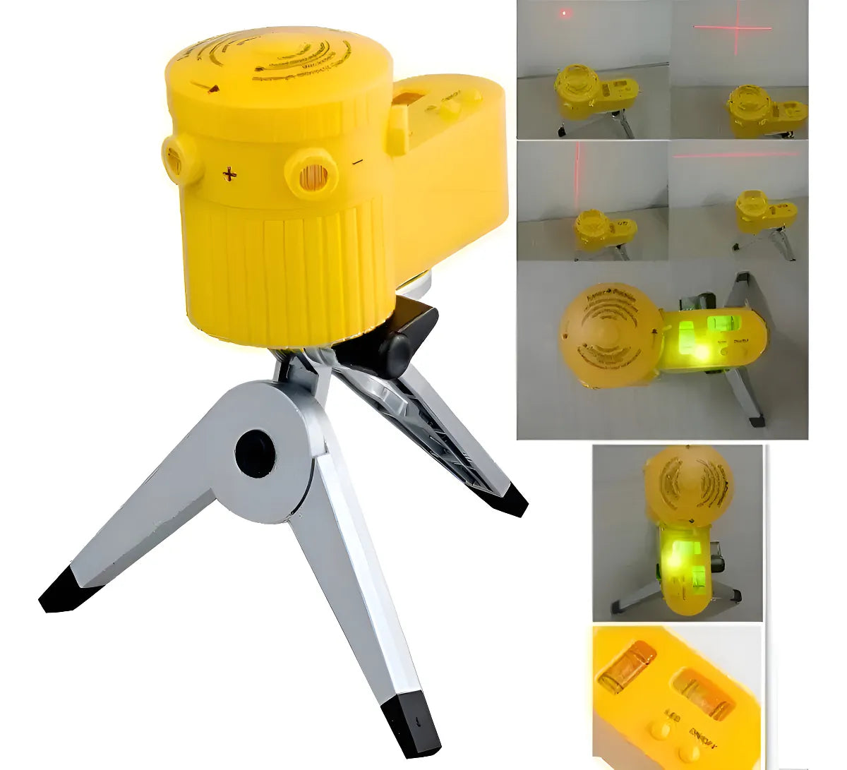 Nivel Láser Multifuncional con Trípode