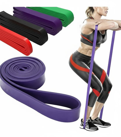 Set 5 Bandas Elásticas de Resistencia para Fitness - Entrenamiento Completo en Casa, Gym y Viaje