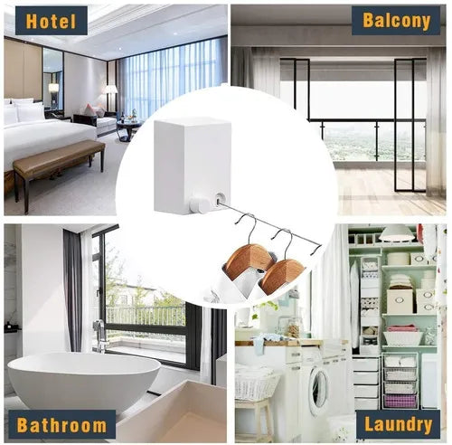 Tendedero de Ropa Retráctil - Ahorra Espacio