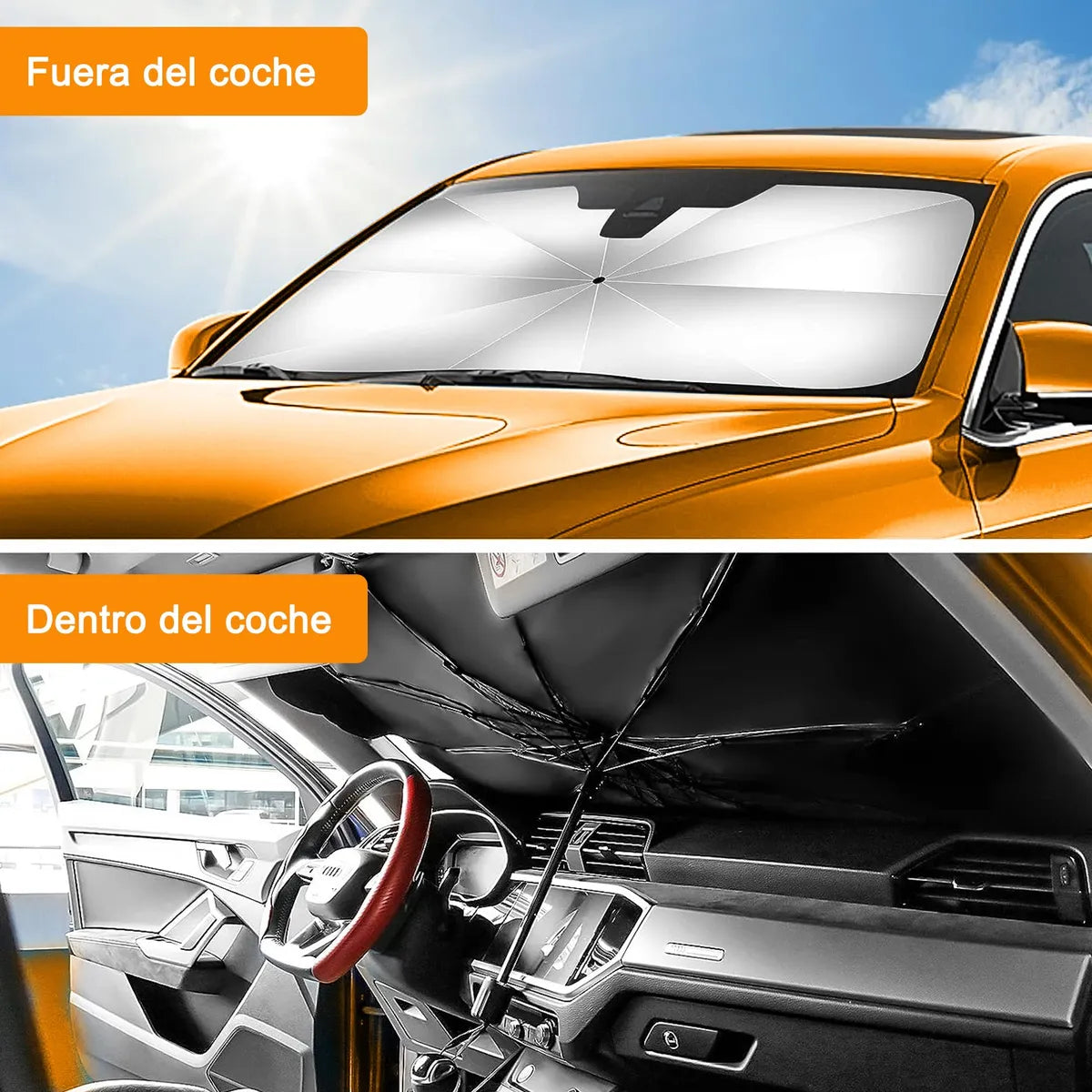 Parasol Retráctil Cuadrado Amplio