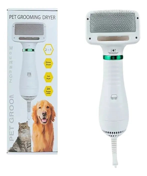 Secador Peine para Mascotas 2 en 1
