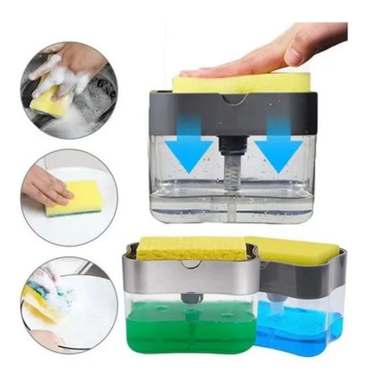 Dispensador De Jabón Líquido + Esponja