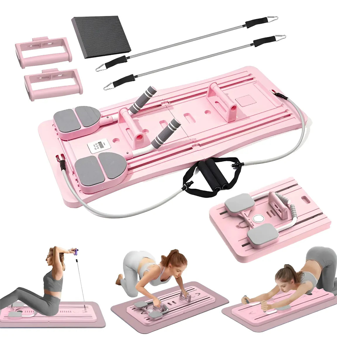 Máquina de Ejercicio 4 en 1 - Gym Completo en Casa | Tonifica Todo Tu Cuerpo