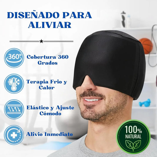 Gorro de Gel Terapéutico Reutilizable Frío/Calor