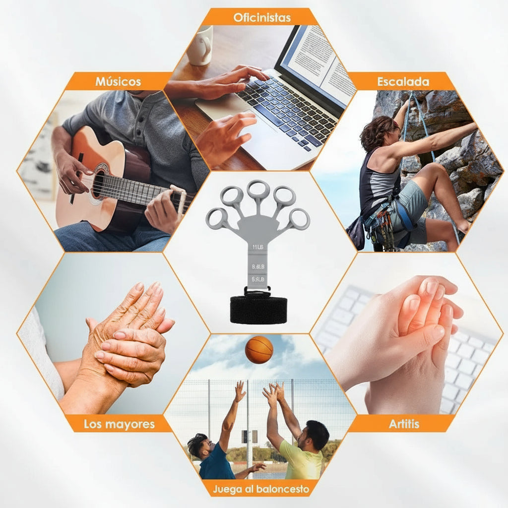 Ejercitador de Dedos Terapéutico - Rehabilitación y Fortalecimiento - Pack 2 Unidades