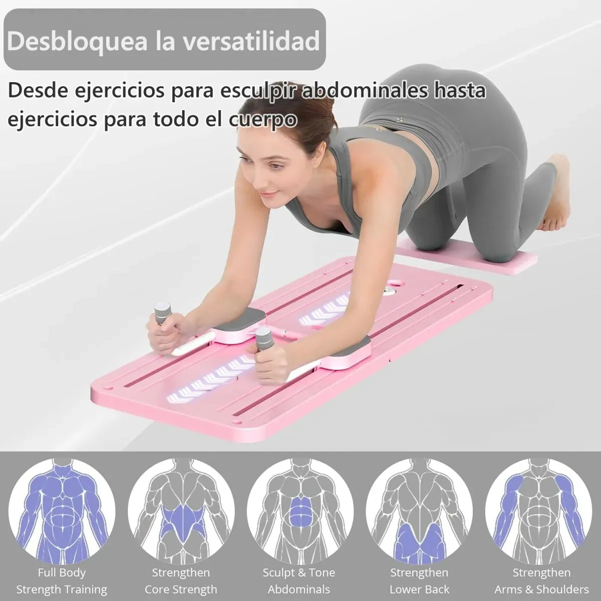 Máquina de Ejercicio 4 en 1 - Gym Completo en Casa | Tonifica Todo Tu Cuerpo