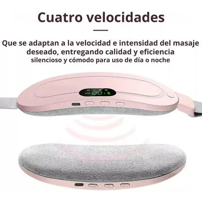 Cinturón Eléctrico Térmico para Cólicos Menstruales - Masajeador con Calor