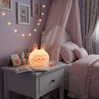 Luz Nocturna Infantil Labubu LED - Lámpara Decorativa para Niños y Bebés