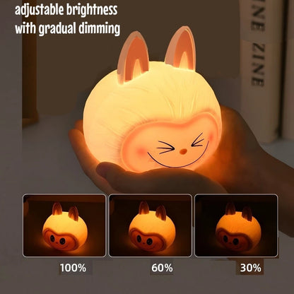 Luz Nocturna Infantil Labubu LED - Lámpara Decorativa para Niños y Bebés