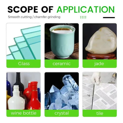 Disco Cortador de Vidrio y Cerámica Profesional - Cortes Precisos para Esmeril